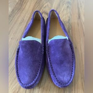 M. Gemi Vibrant Purple Suede Loafers